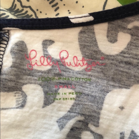 Lilly Pulitzer Eliza dress in Navy Tusk in Sun - Picture 3 of 5